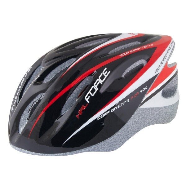 casca force hal black red white l xl 58 62 cm