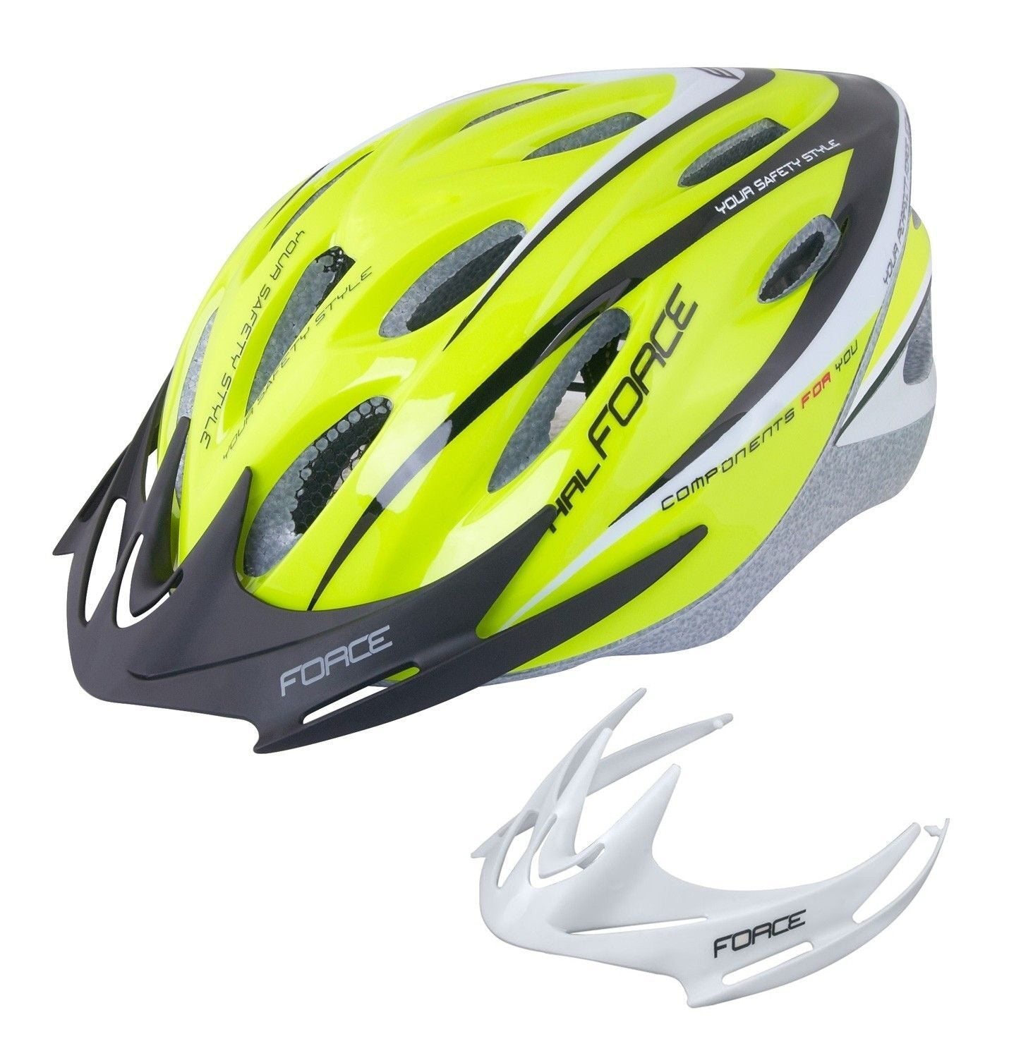 casca force hal fluo black xs s 48 54 cm 3