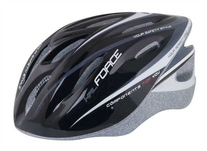 casca force hal negru gri alb s m 54 58 cm