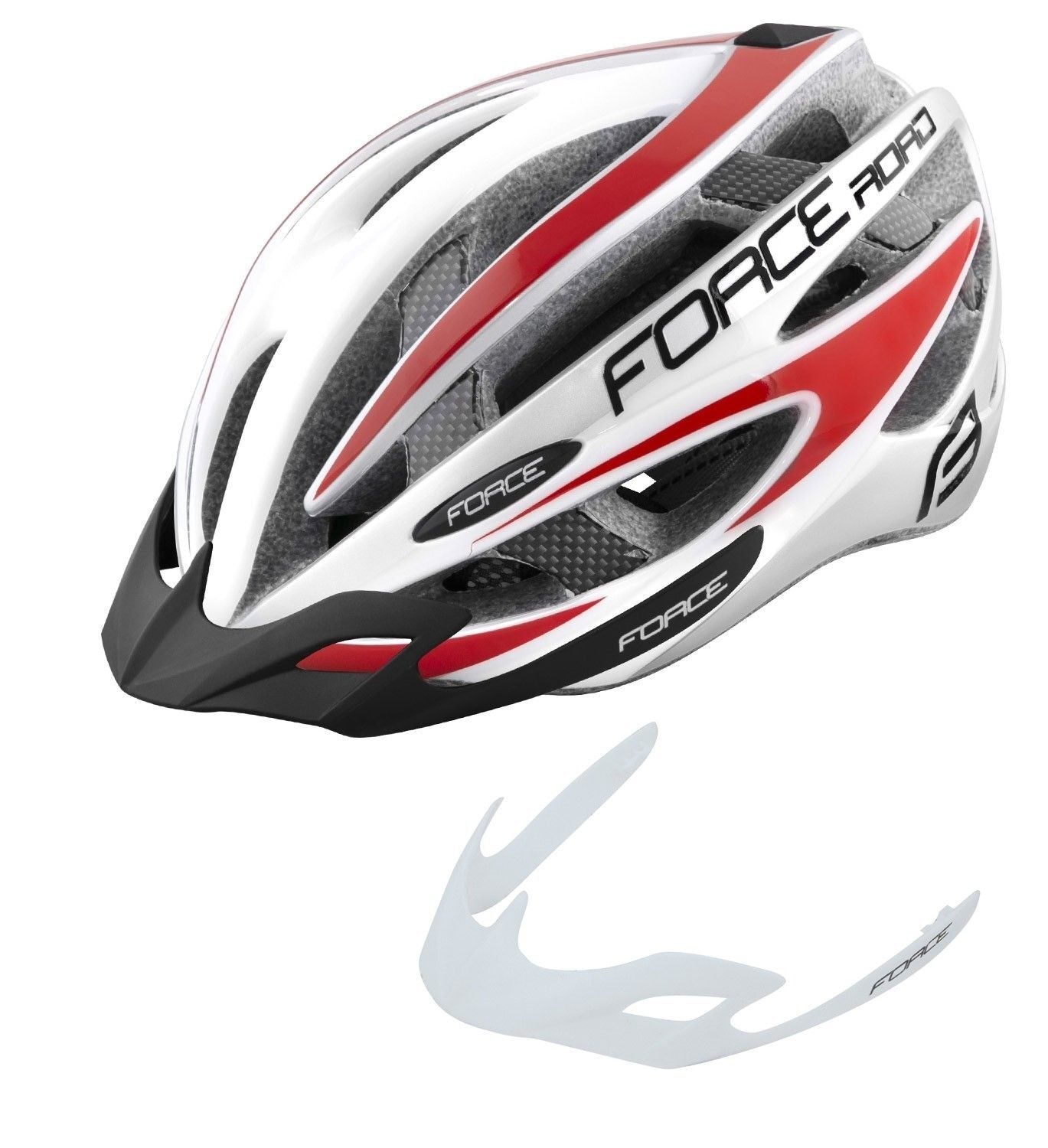 casca force road alb rosu l xl 58 63 cm 1