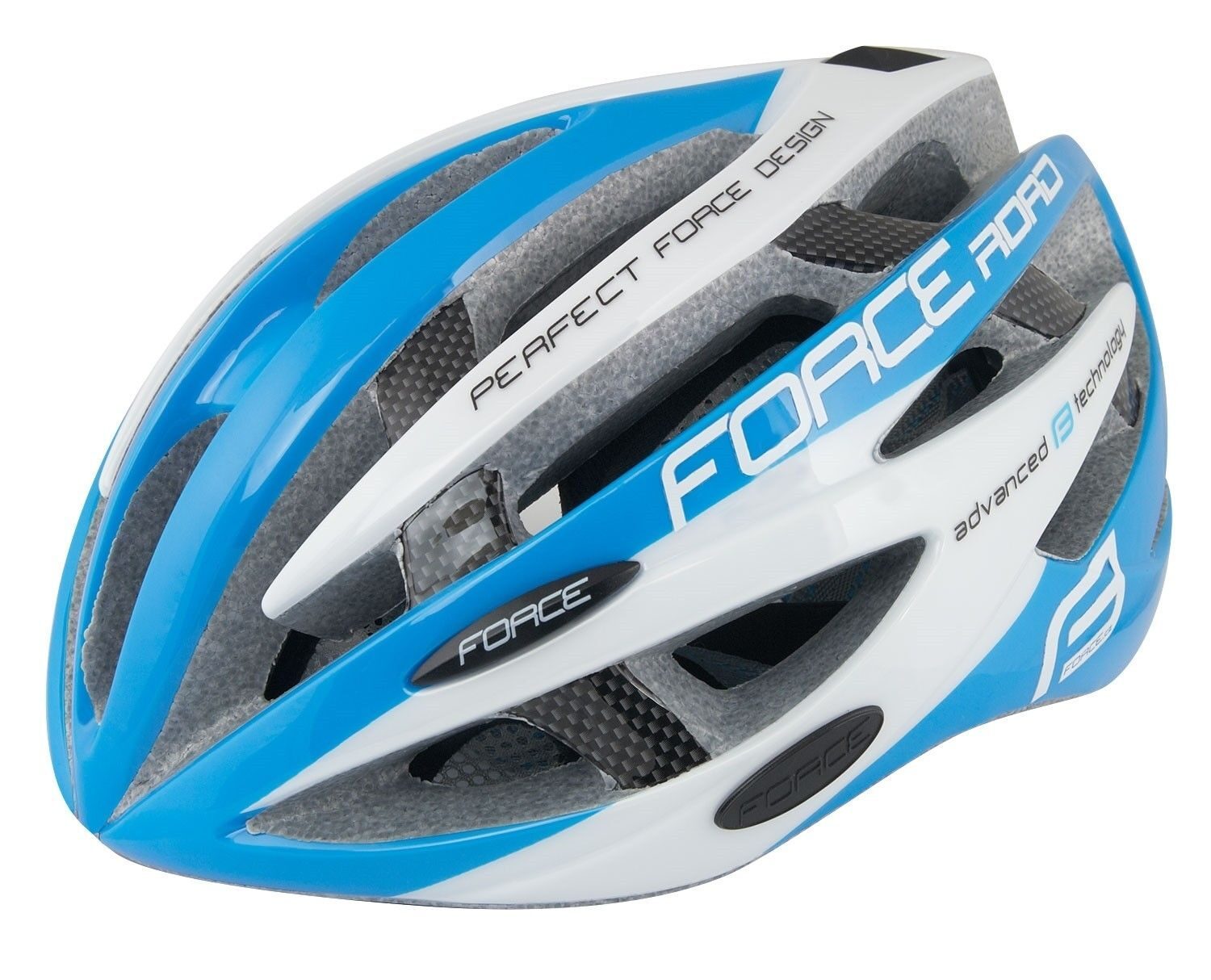 casca force road albastru alb s m 54 58 cm