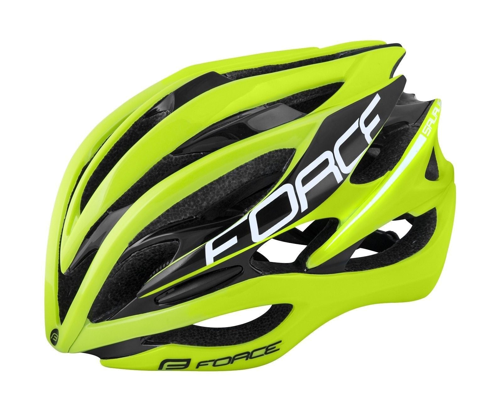 casca force saurus fluo negru m l 57 61 cm