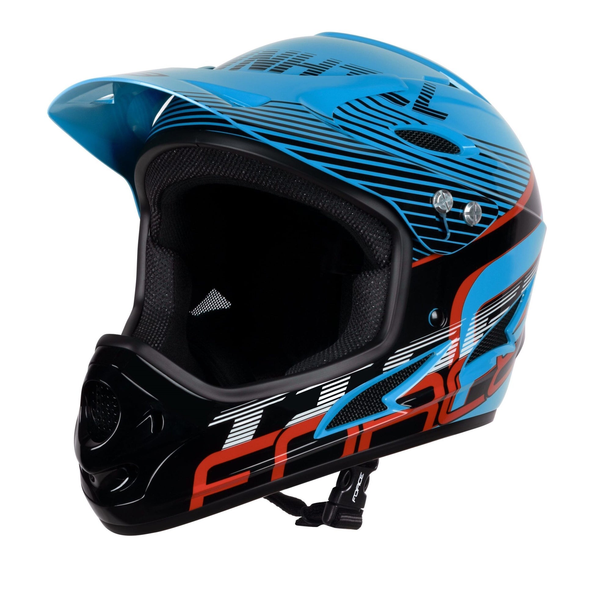casca force tiger downhill black blue red l xl 59 61 cm scaled
