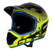 casca force tiger downhill black fluo blue l xl 59 61 cm scaled