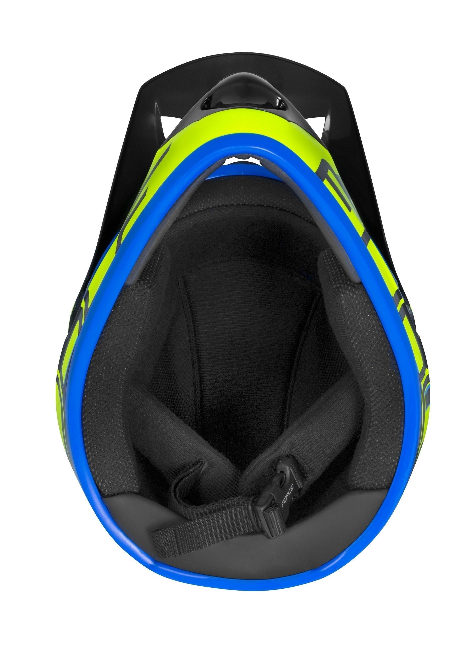 casca force tiger downhill black fluo blue s m 57 58 cm 5
