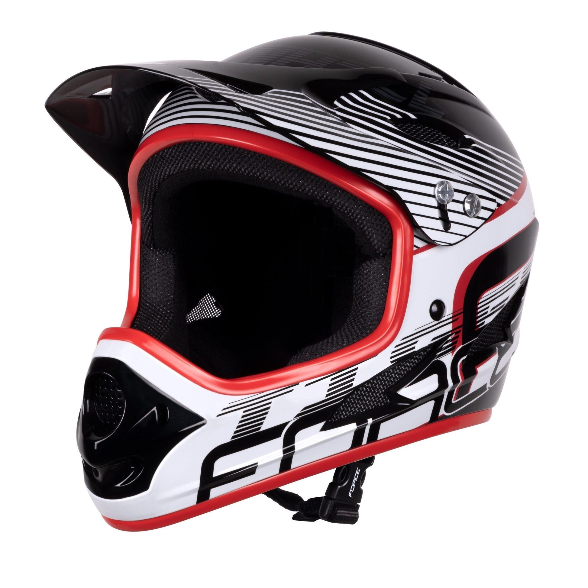 casca force tiger downhill black red white l xl 59 61 cm scaled