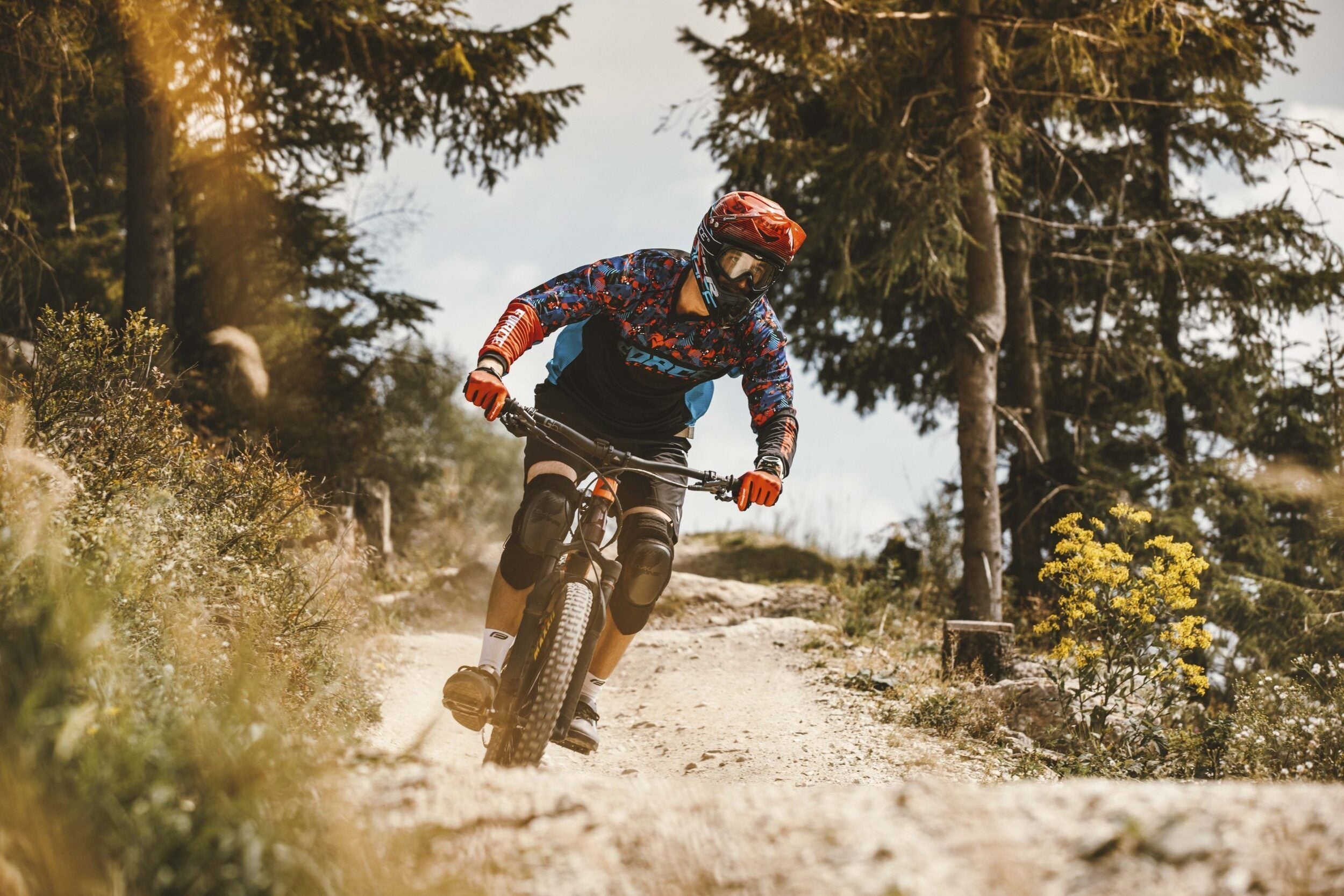 casca force tiger downhill red black bleu l xl 59 61 cm 6 scaled