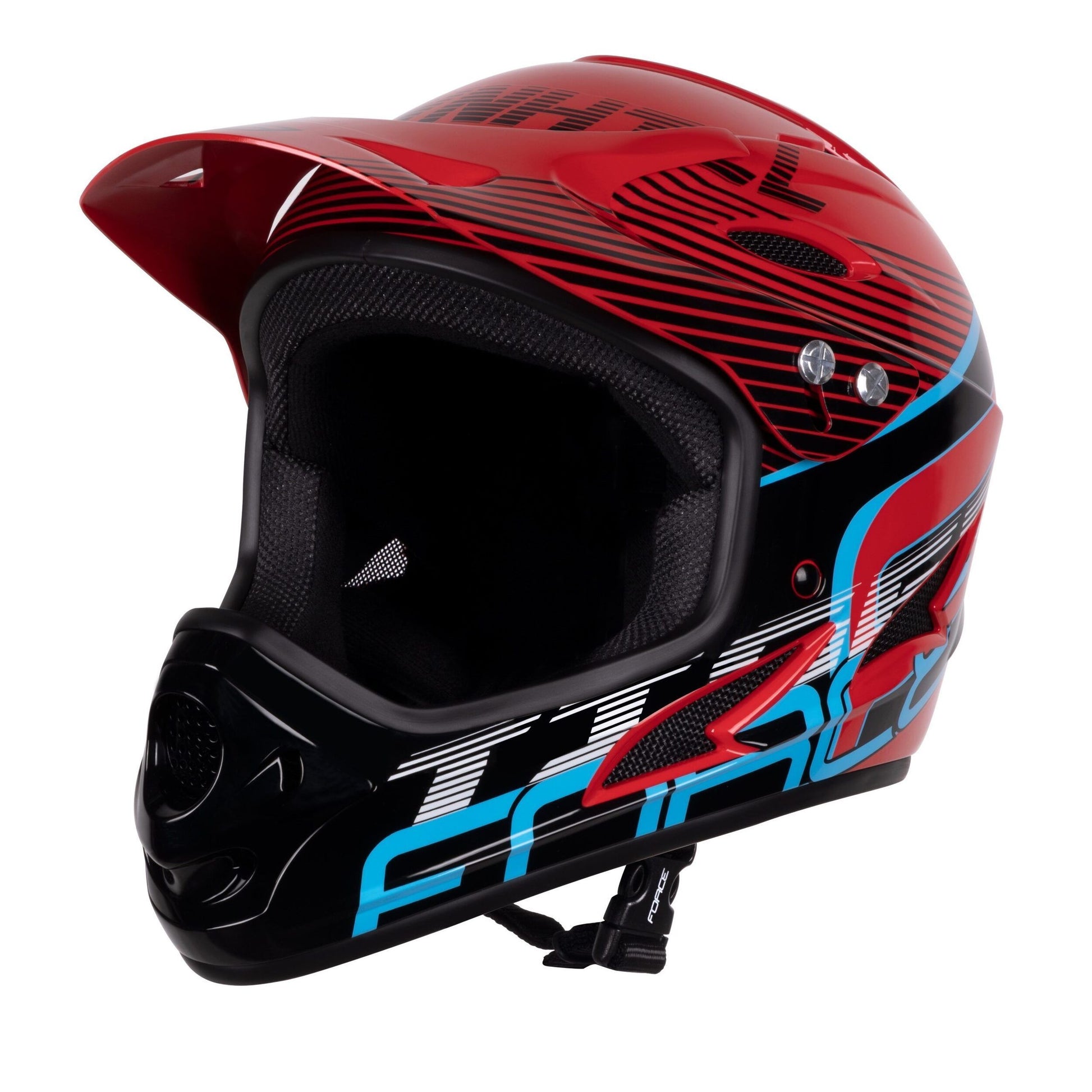 casca force tiger downhill red black bleu l xl 59 61 cm scaled