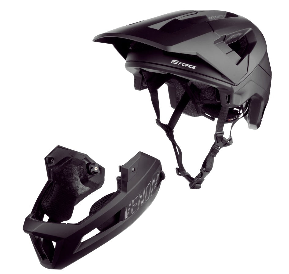 Casca Force Venom Downhill Black L-XL (57-61 cm)