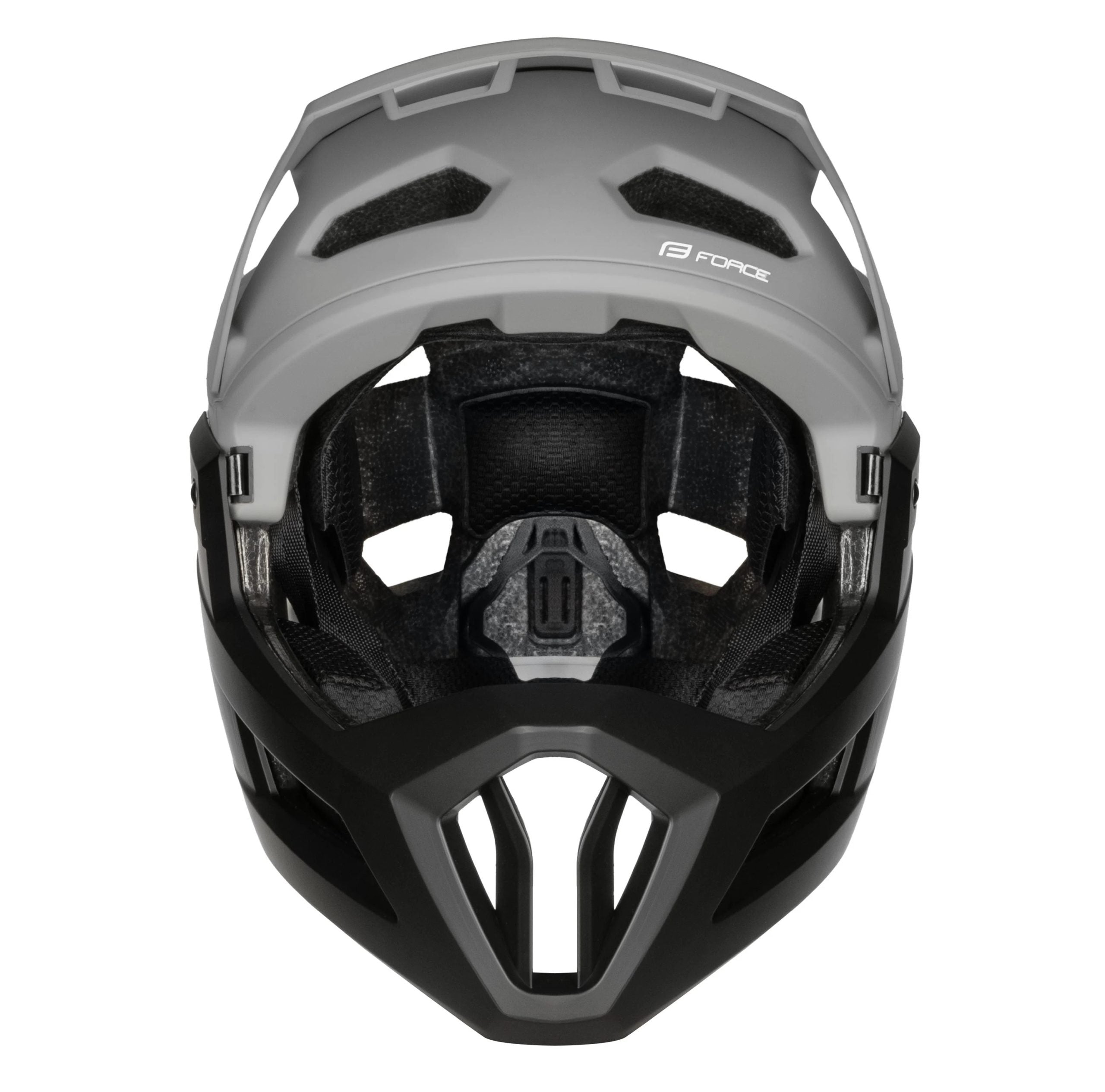 Casca Force VENOM downhill, gri-negru S-M