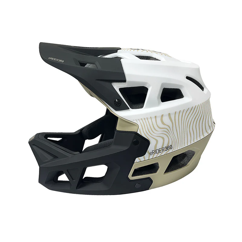 Casca full-face Integra Sport white - Military Green L (59-61 cm)
