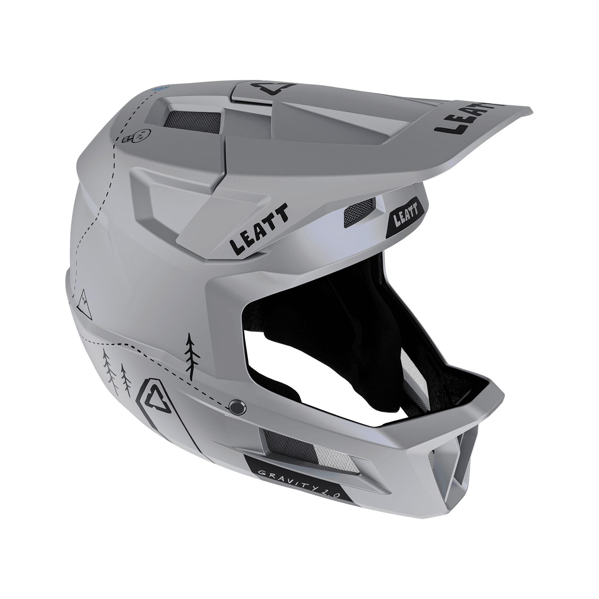 Casca Leatt MTB Gravity 2.0 Grey XS - 53-54cm