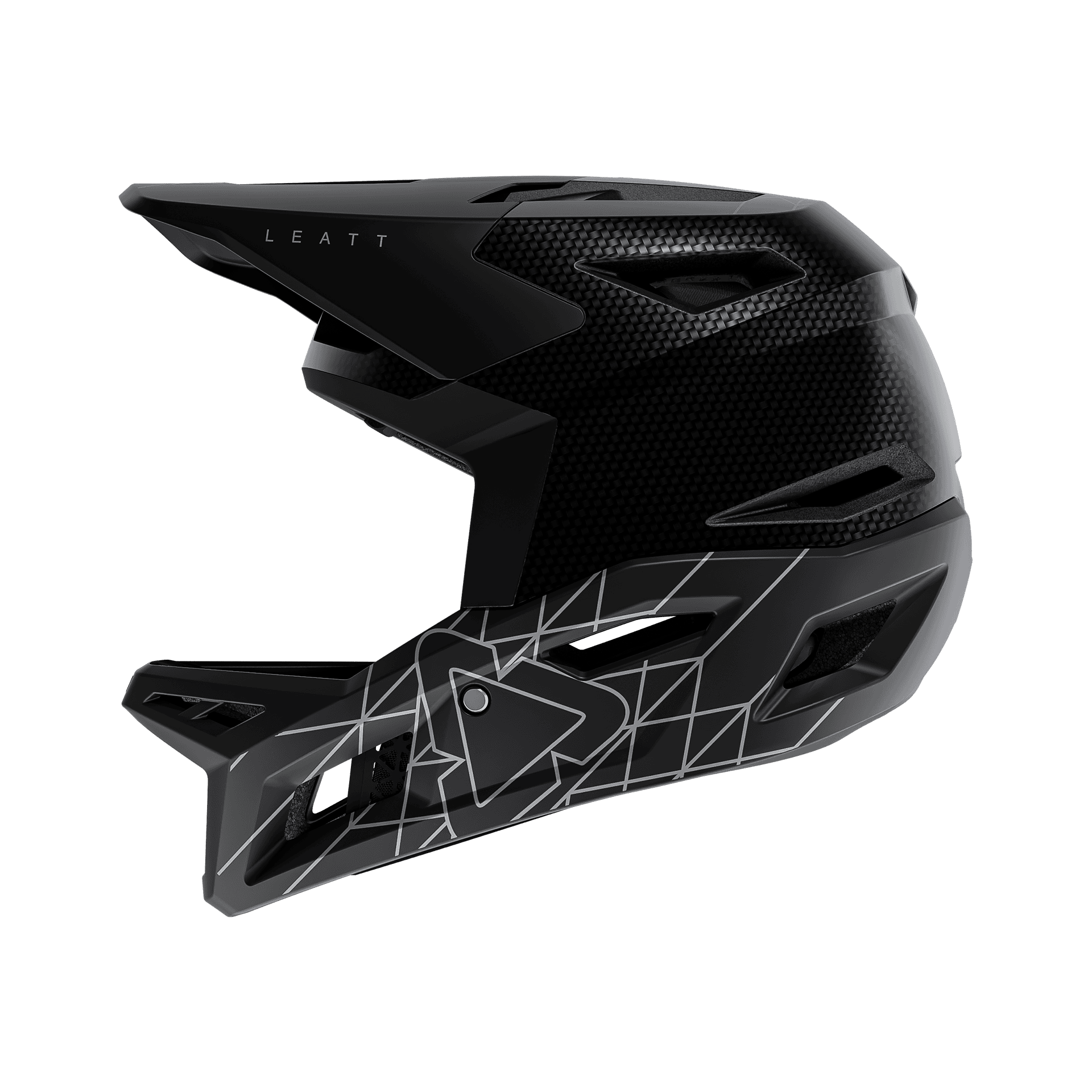 Casca Leatt MTB Gravity 6.0 Carbon Stealth Black/Grey S - 55-56cm