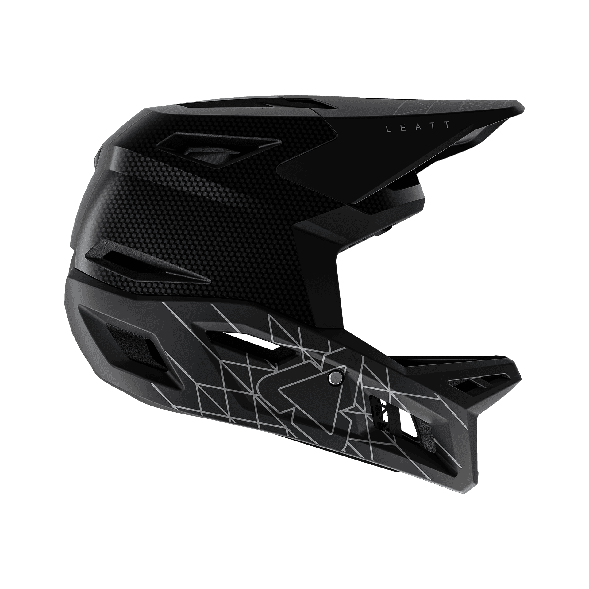 Casca Leatt MTB Gravity 6.0 Carbon Stealth Black/Grey S - 55-56cm