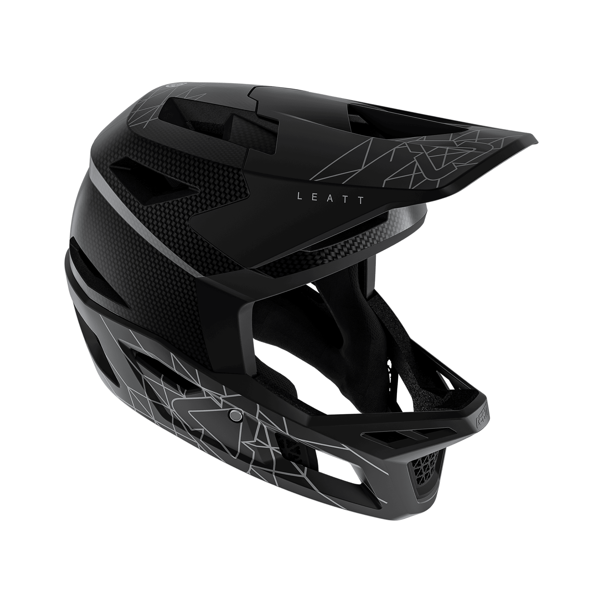 Casca Leatt MTB Gravity 6.0 Carbon Stealth Black/Grey S - 55-56cm