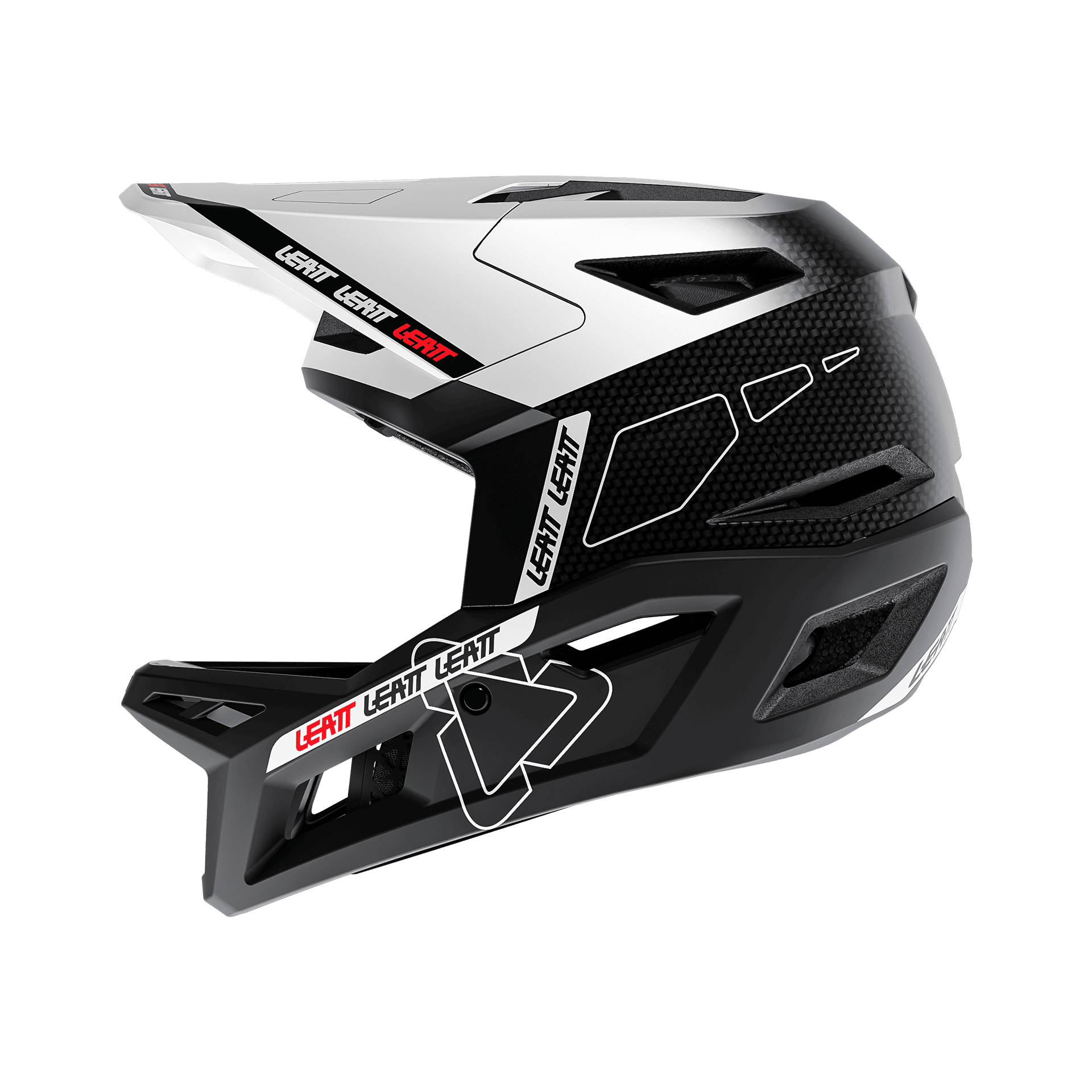 Casca Leatt MTB Gravity 6.0 Carbon White M - 57-58cm