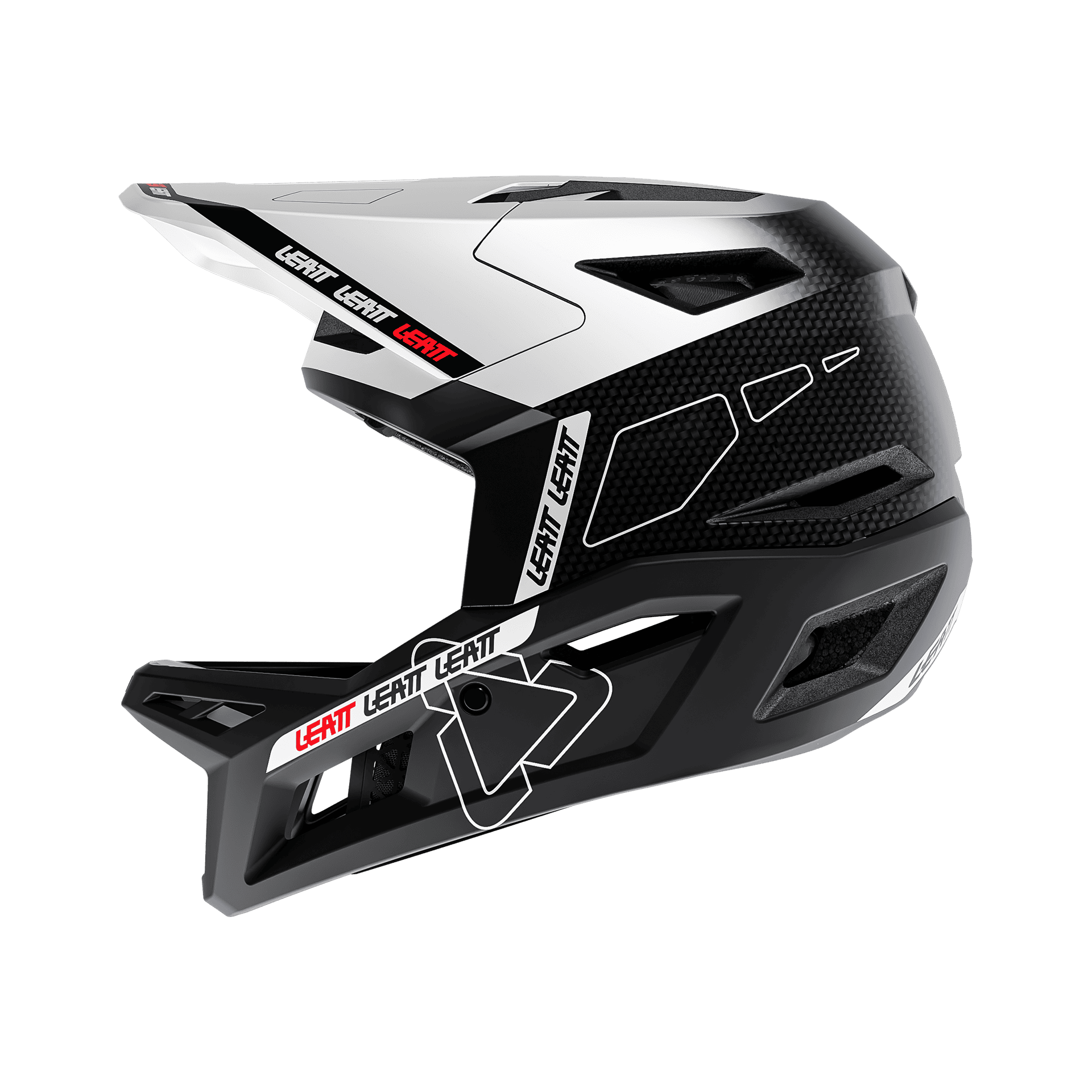 Casca Leatt MTB Gravity 6.0 Carbon White S - 55-56cm