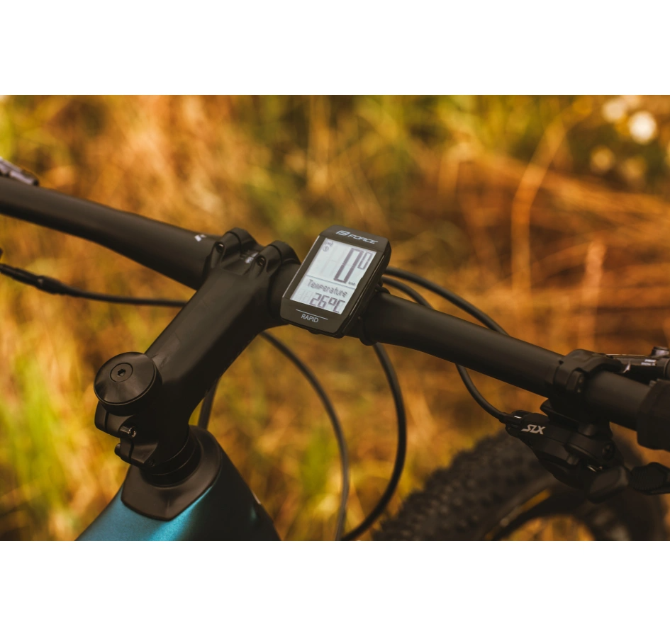 Ciclocomputer Force RAPID 15F fara fir, negru
