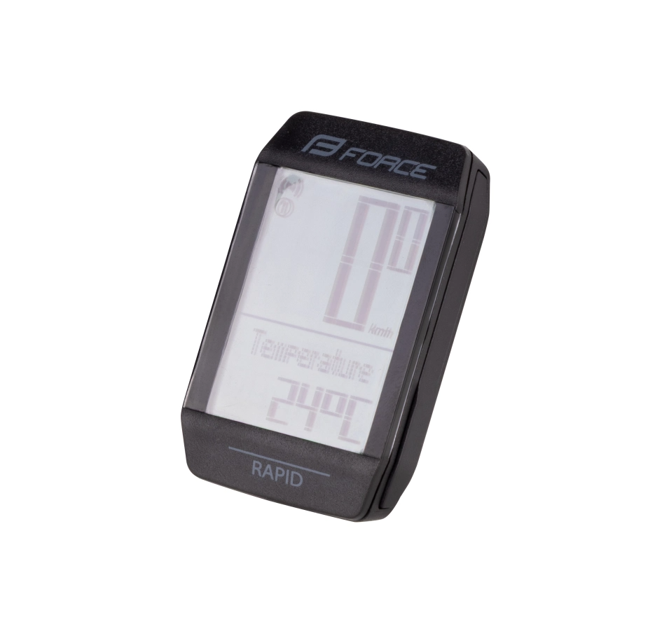 Ciclocomputer Force RAPID 15F fara fir, negru