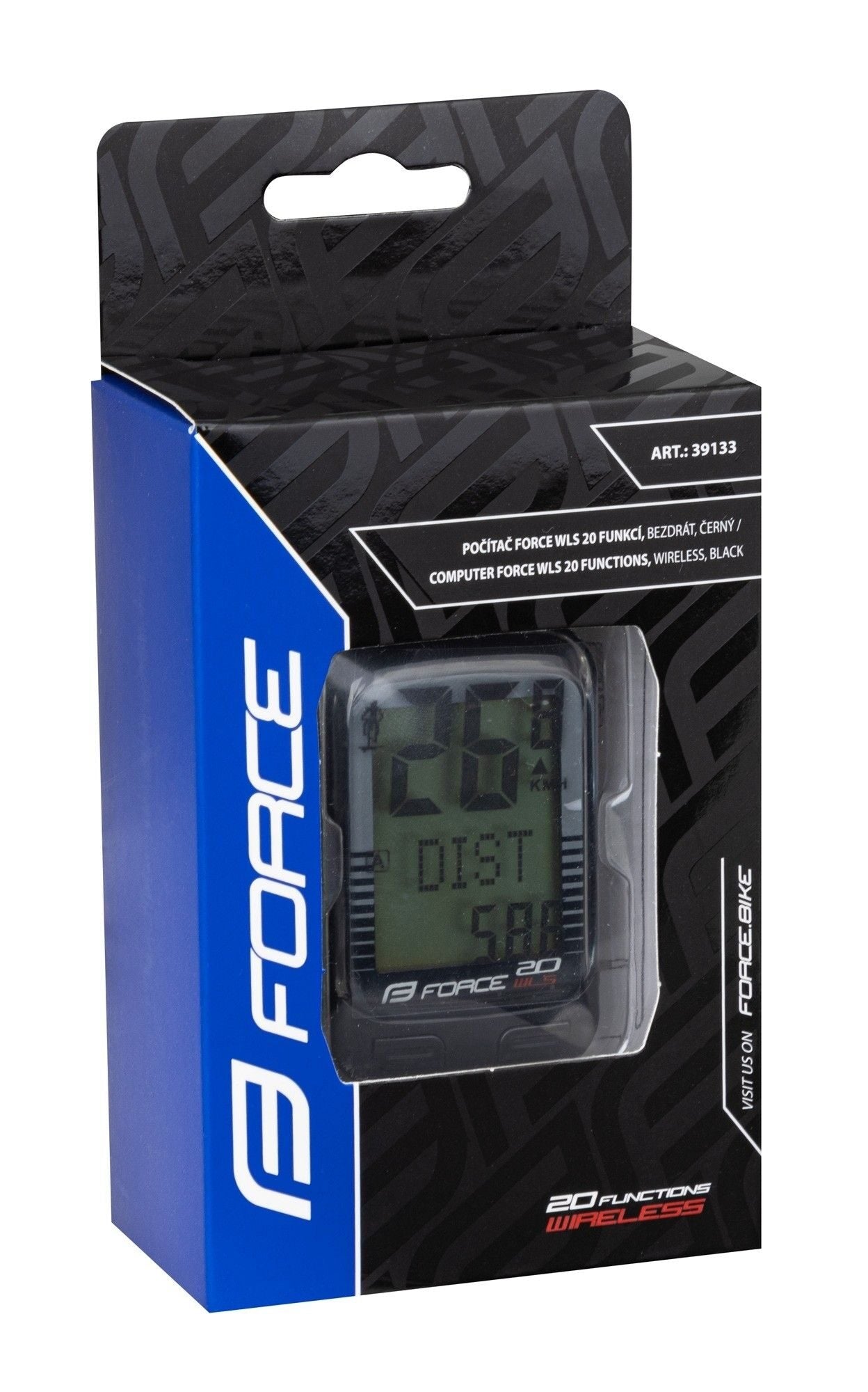 ciclocomputer force wls 20f fara fir negru 1