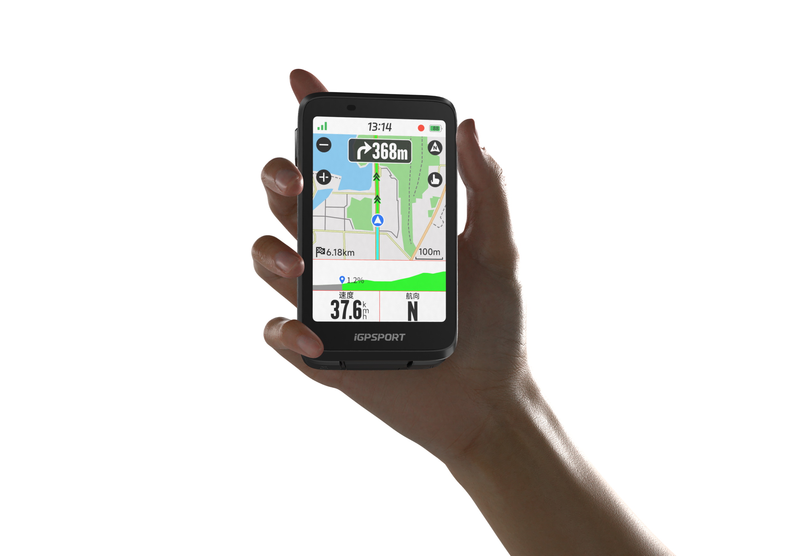 Ciclocomputer GPS iGPSPORT BiNavi Negru