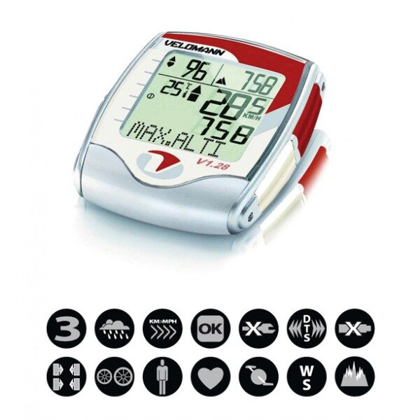 ciclocomputer velomann 28 functii v128 wireless