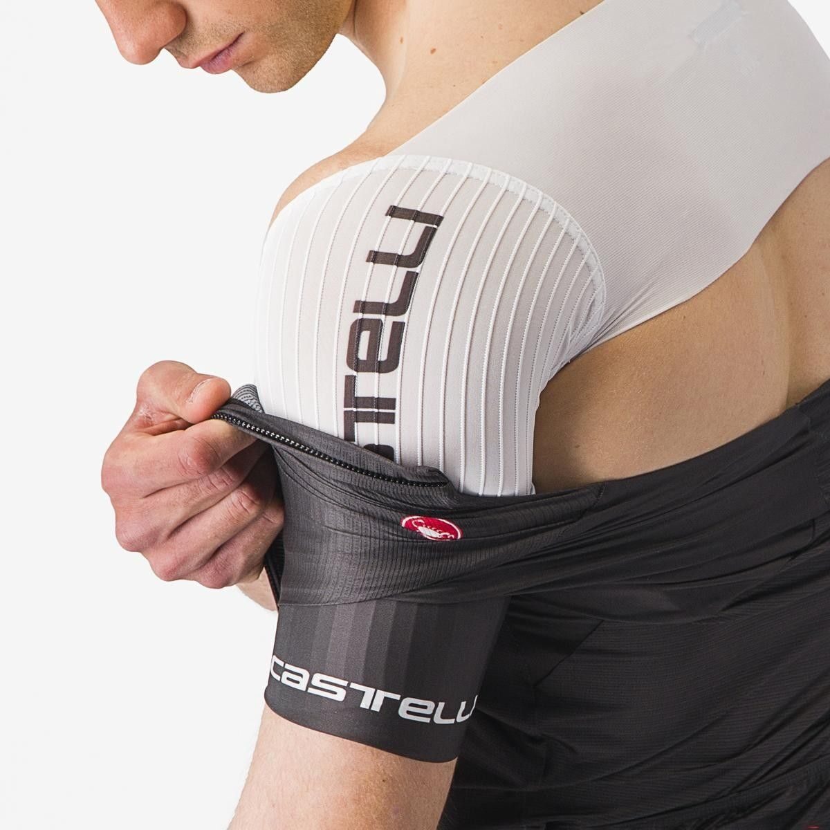 combinezon cu maneca scurta castelli sanremo btw speed negru m 6