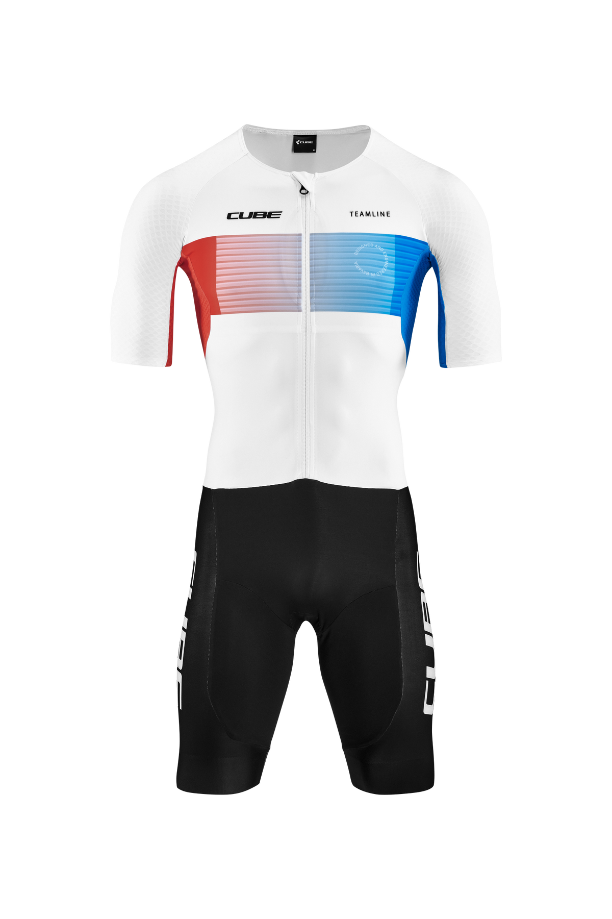 Combinezon CUBE Road/Xc Tri Suit Black/Blue/White