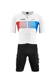 Combinezon CUBE Road/Xc Tri Suit Black/Blue/White