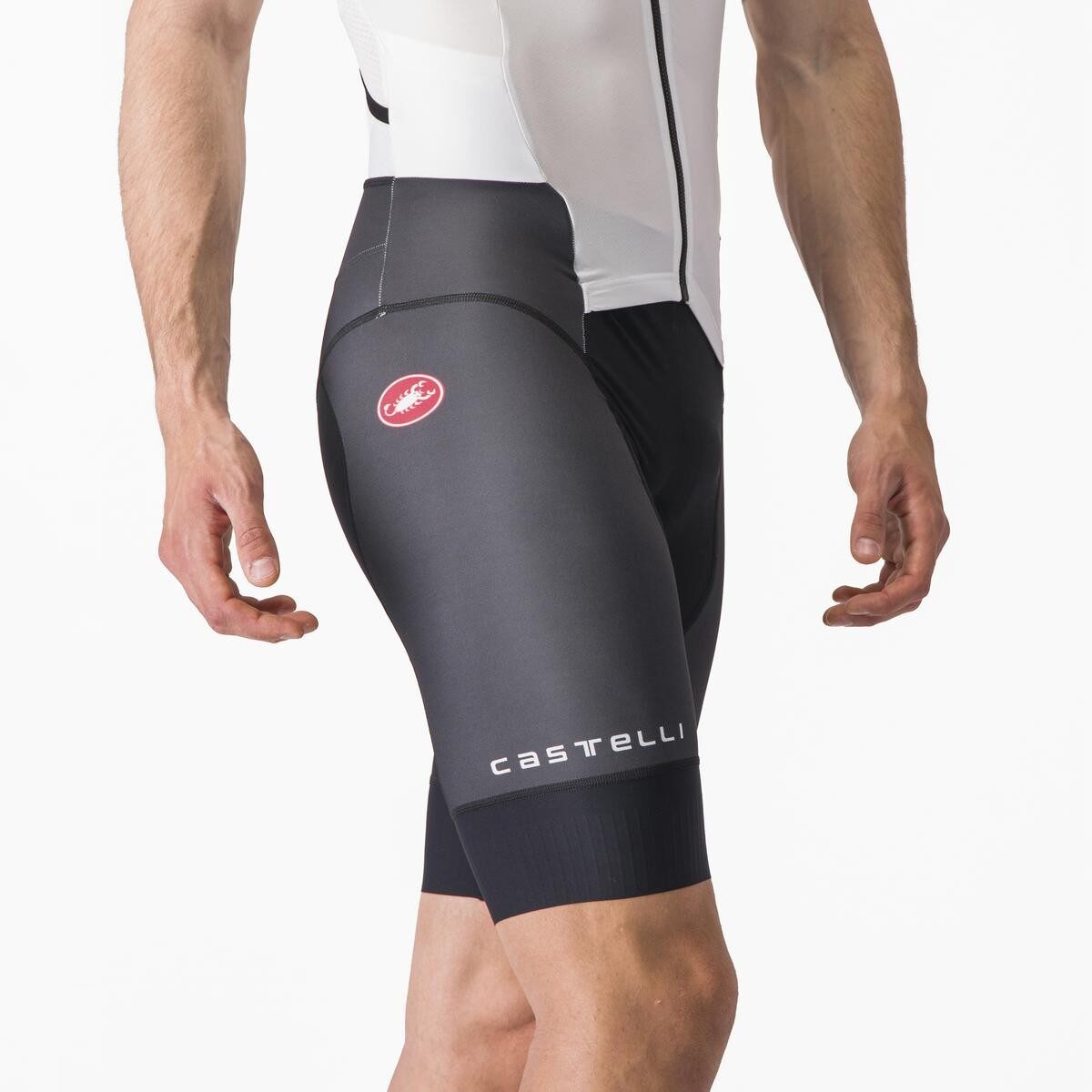 costum de triatlon cu maneca scurta castelli free sanremo ss alb negru s 5