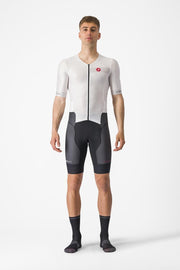 costum de triatlon cu maneca scurta castelli free sanremo ss alb negru s