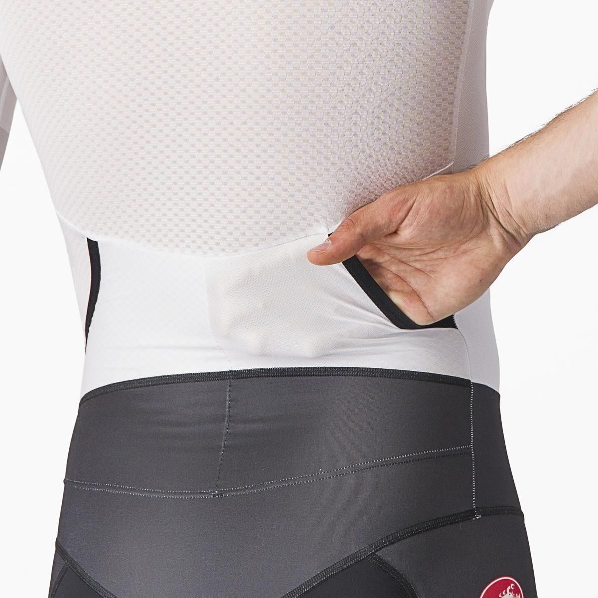 costum de triatlon cu maneca scurta castelli free sanremo ss alb negru xs 3