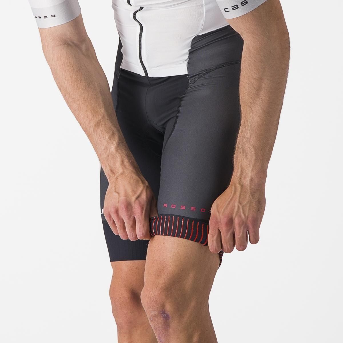 costum de triatlon cu maneca scurta castelli free sanremo ss alb negru xs 6