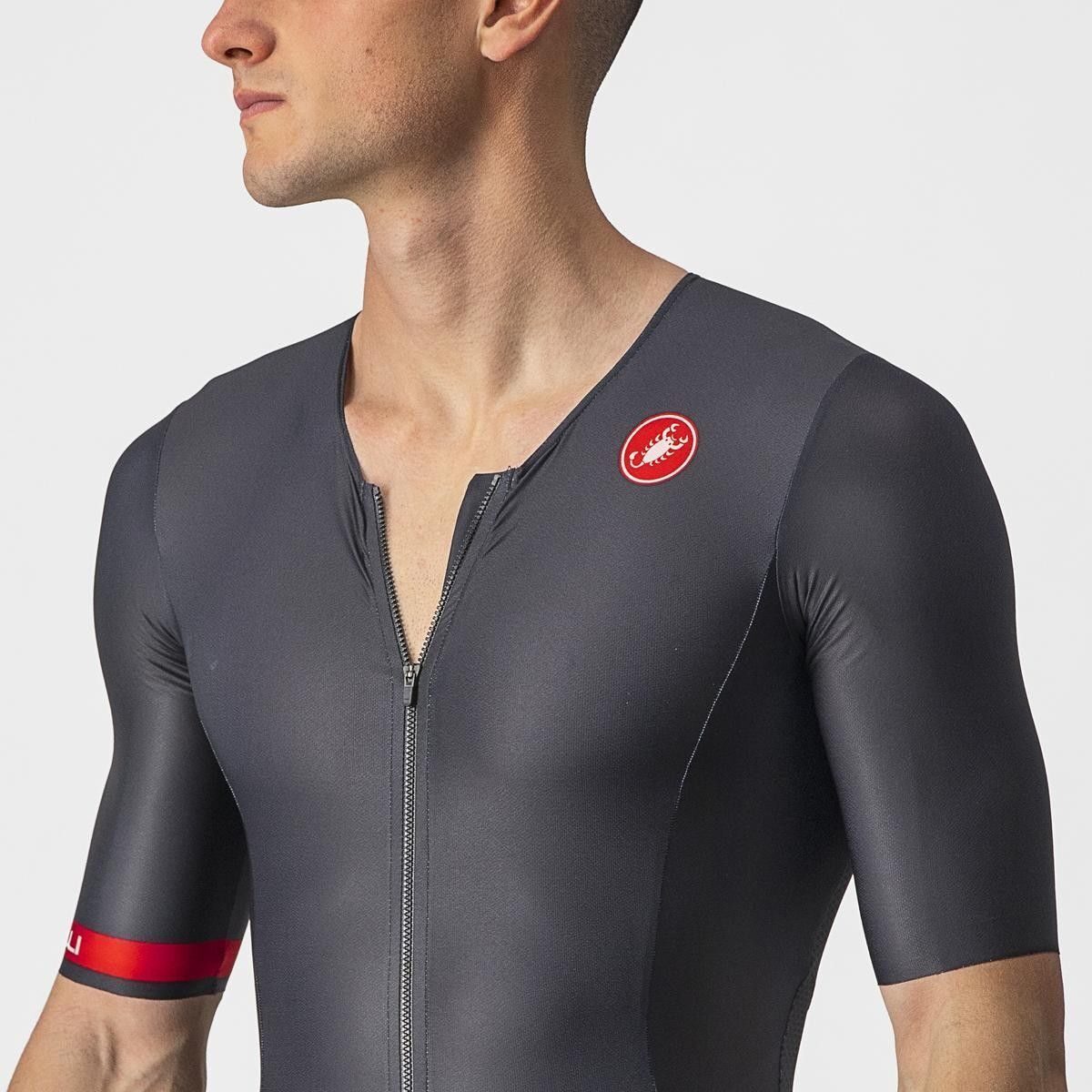 costum de triatlon cu maneca scurta castelli free sanremo ss negru xs 5