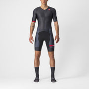 costum de triatlon cu maneca scurta castelli free sanremo ss negru xs