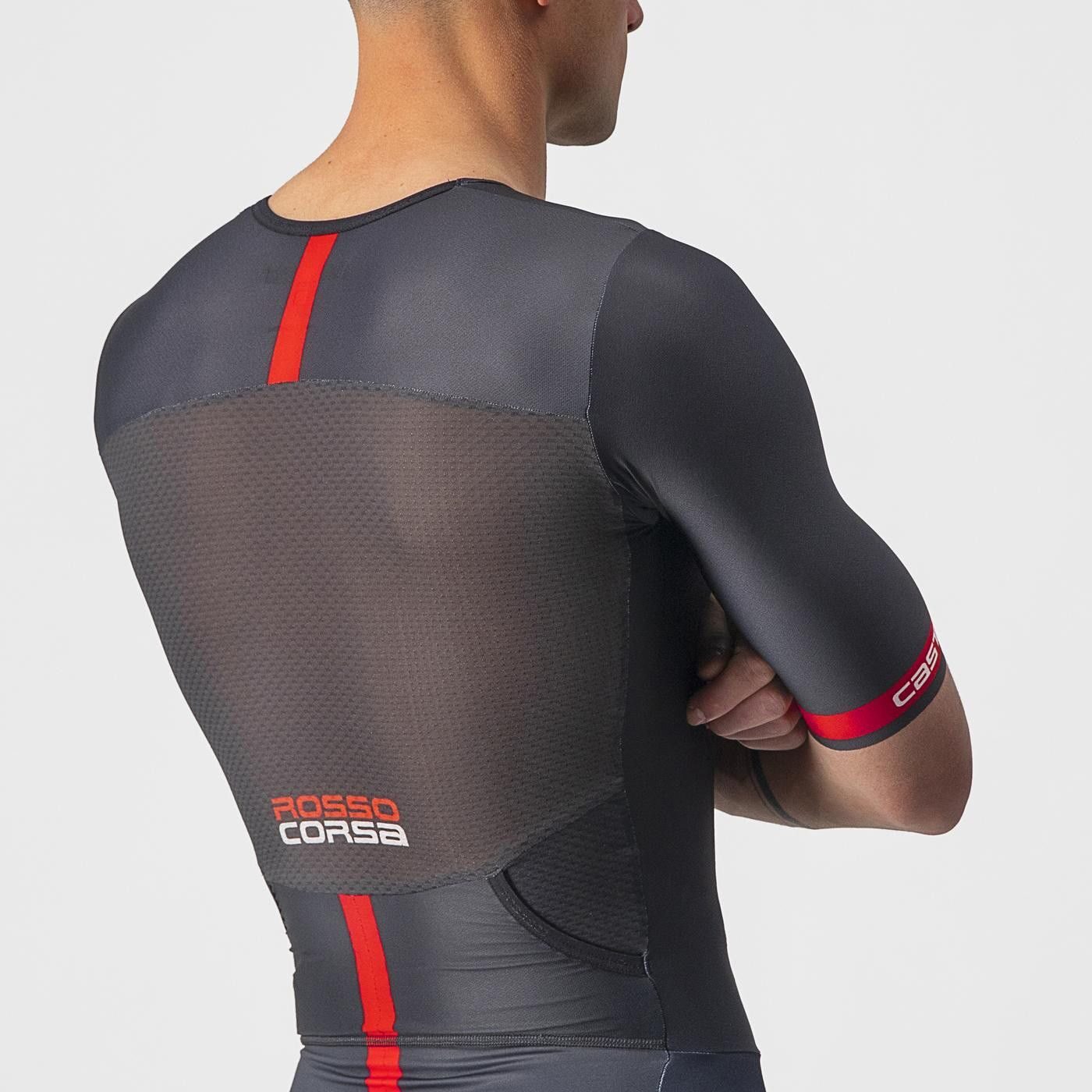 costum de triatlon cu maneca scurta castelli free sanremo ss negru xxl 6