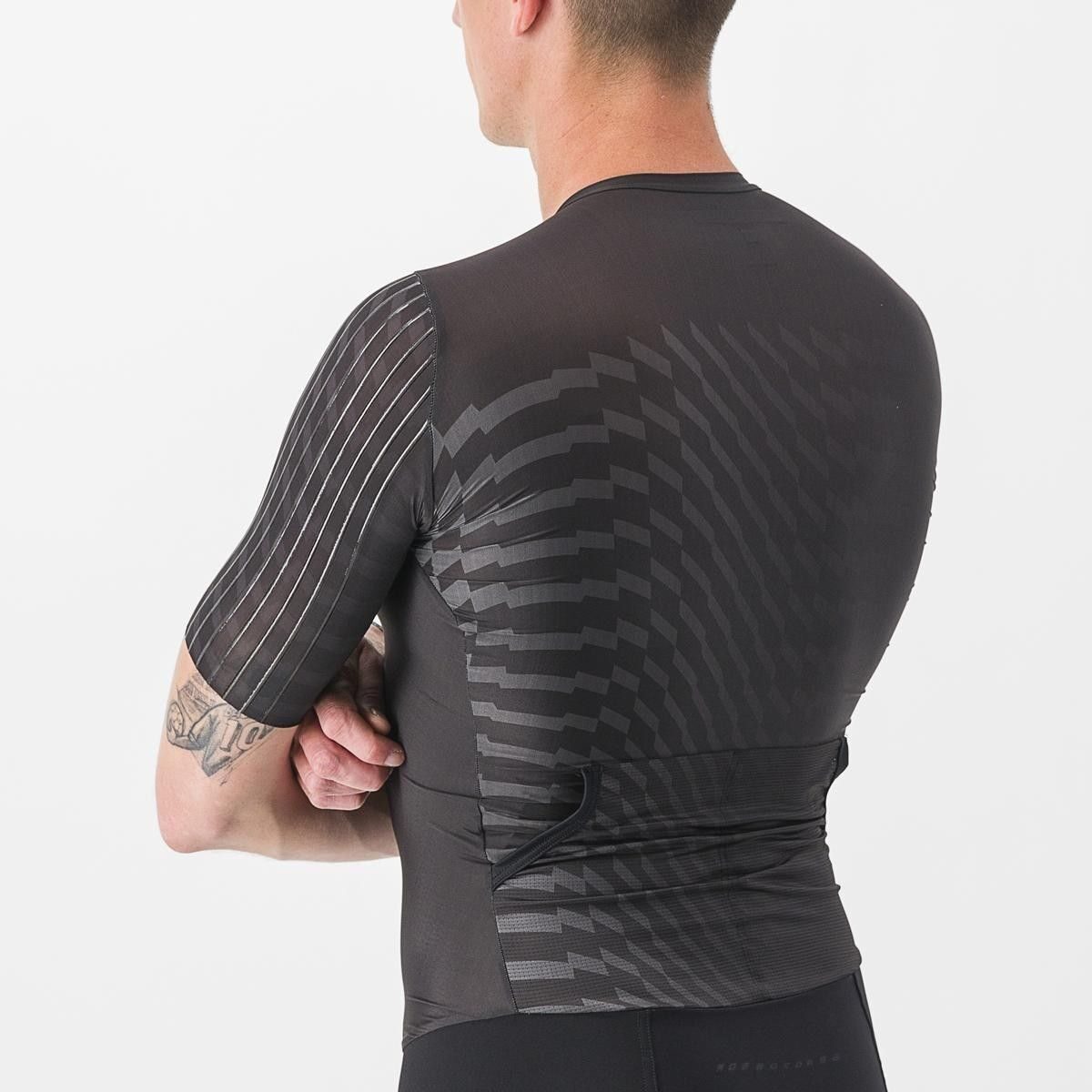 costum de triatlon cu maneca scurta castelli pr 2 speed negru xl 2