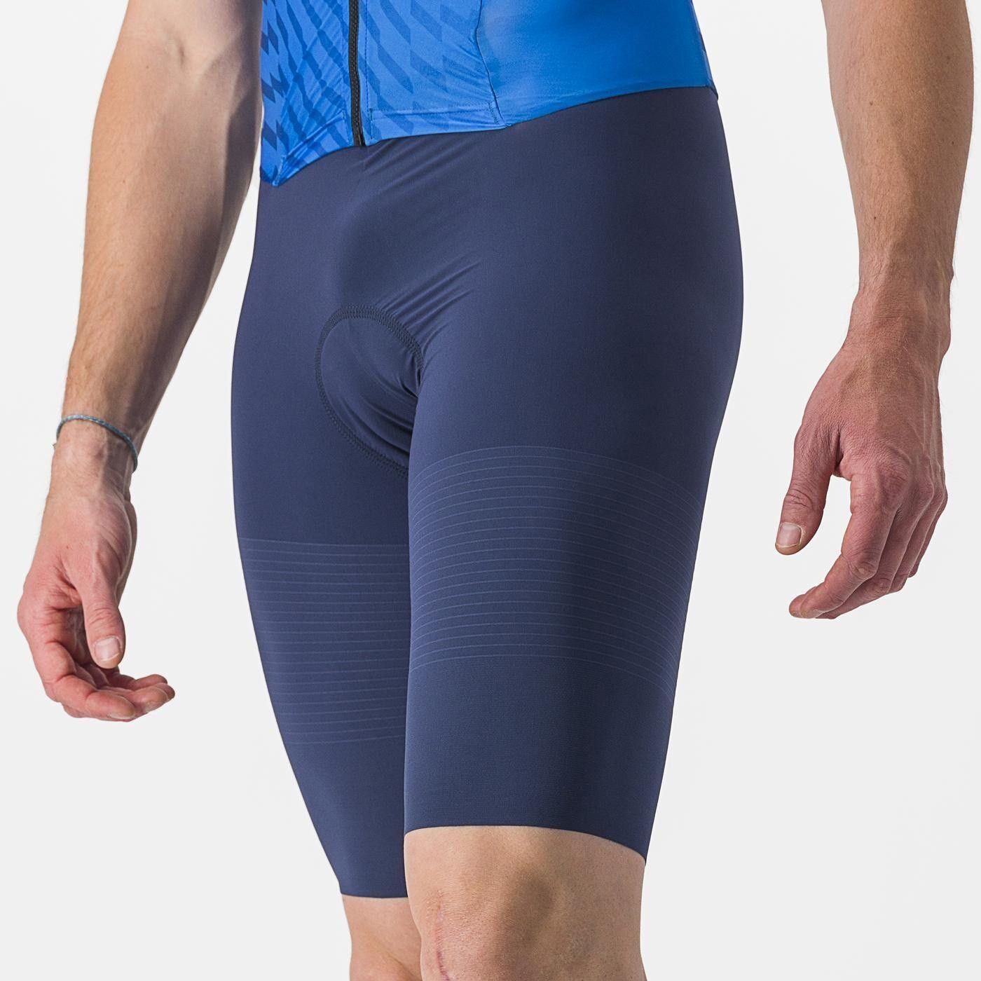 costum de triatlon cu maneca scurta castelli pr 2 speed suit albastru bleumarin xxl 3