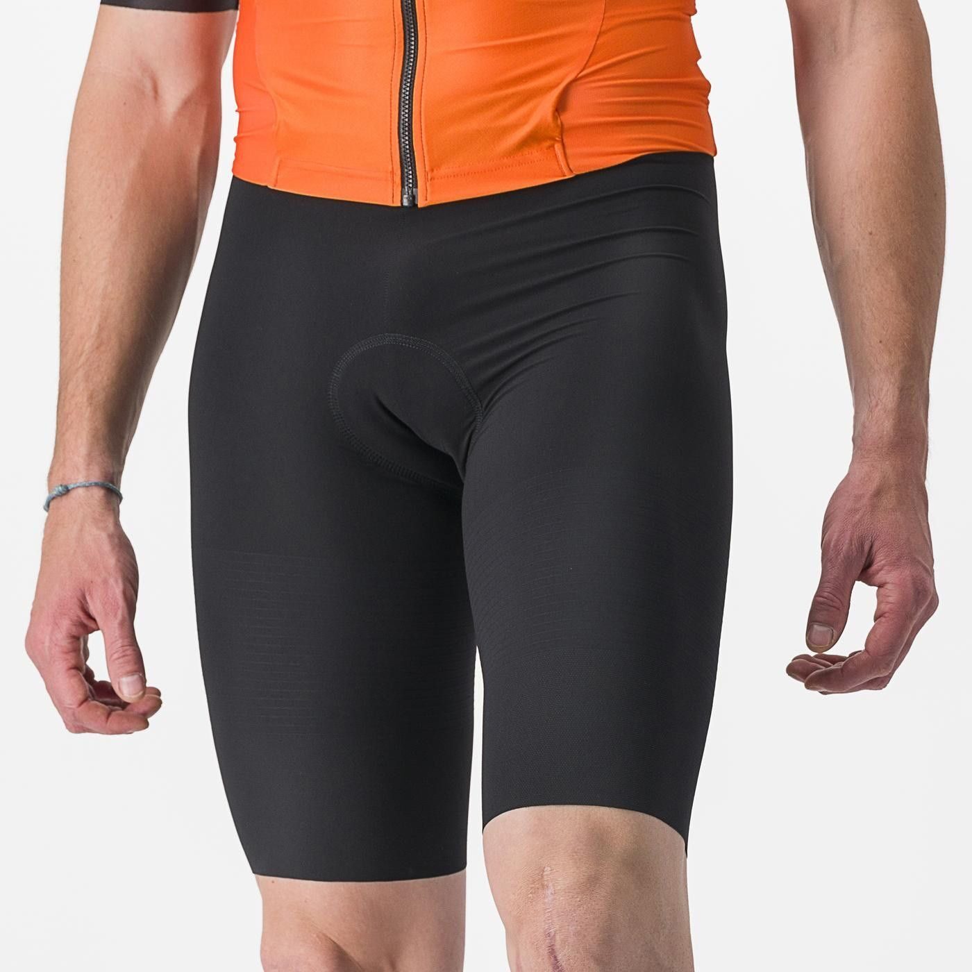 costum de triatlon cu maneca scurta castelli sanremo ultra negru portocaliu l 2
