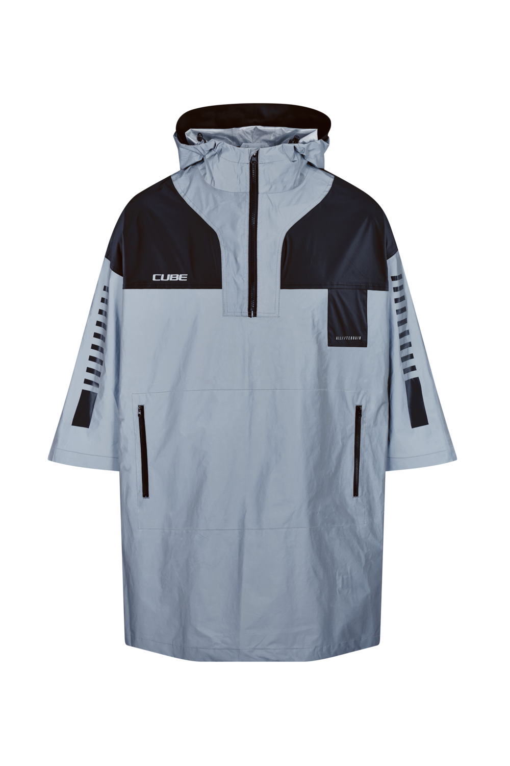 CUBE ATX Utility Poncho Safety Silver N Grey