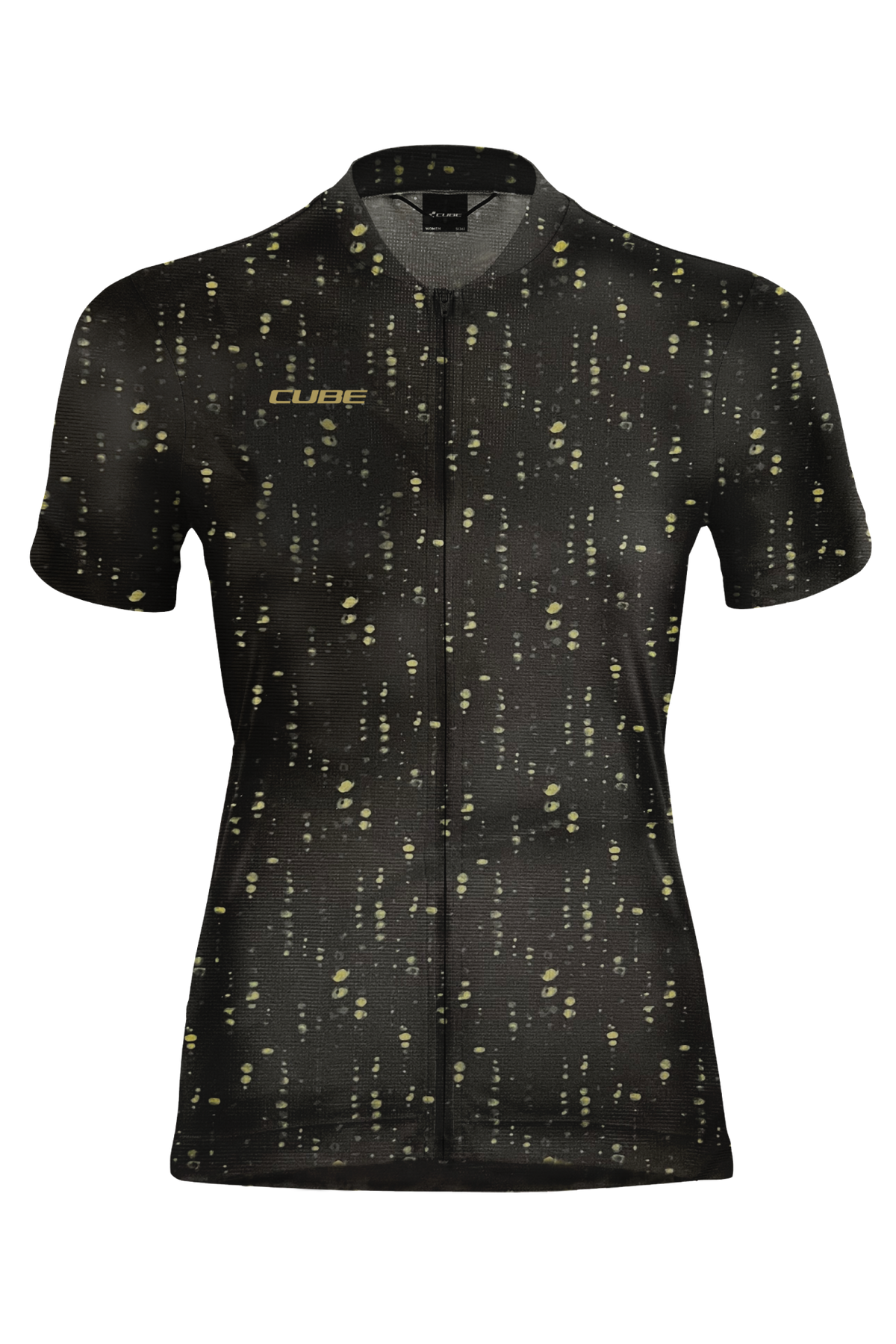 CUBE ATX WS Jersey Full Zip CMPT S/S Black Pattern