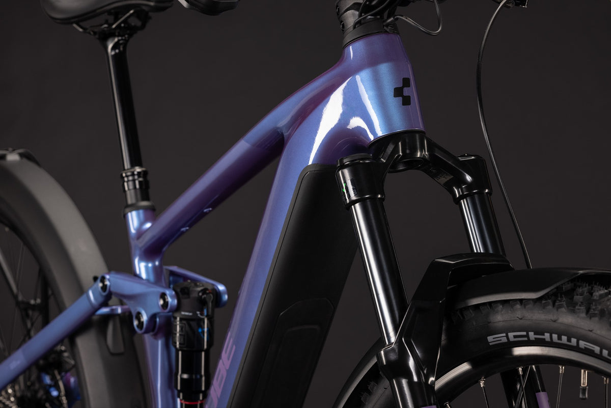 CUBE Stereo Hybrid ONE44 Pro 800 FE blueiris n purple