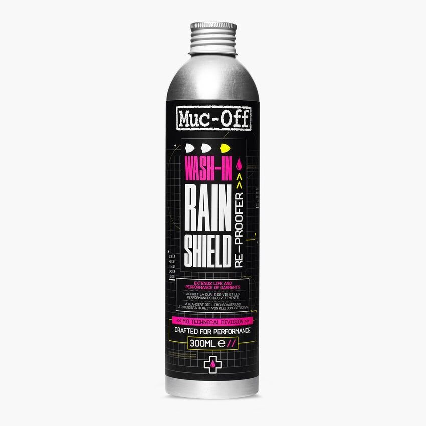 detergent muc off wash in rain shield re proofer 300ml