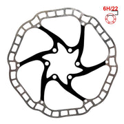 Disc frana eWheel EWD001 160mm, 6 gauri, negru