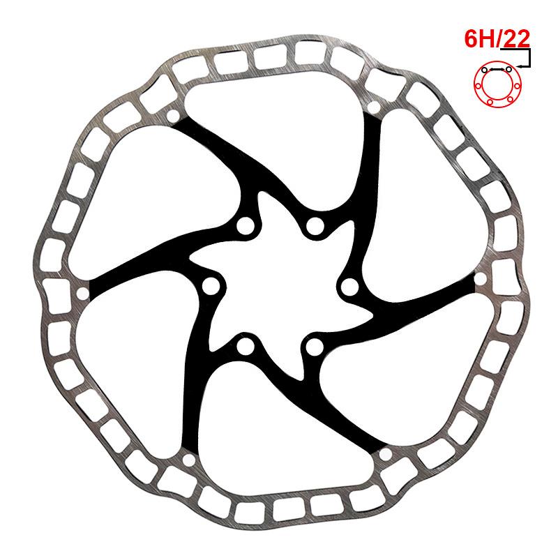Disc frana eWheel EWD001 160mm, 6 gauri, negru