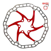 Disc frana eWheel EWD001 160mm, 6 gauri, rosu
