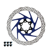 Disc frana eWheel V2 180mm, 6 gauri, Albastru