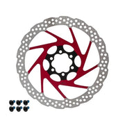 Disc frana eWheel V2 180mm, 6 gauri, Rosu
