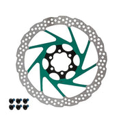 Disc frana eWheel V2 180mm, 6 gauri, Verde