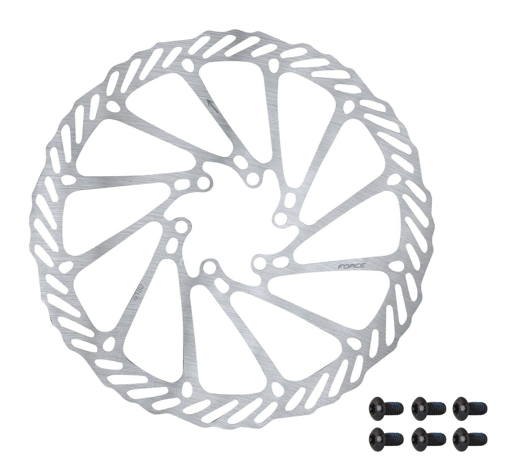 disc frana force 2 180 mm 6 gauri argintiu